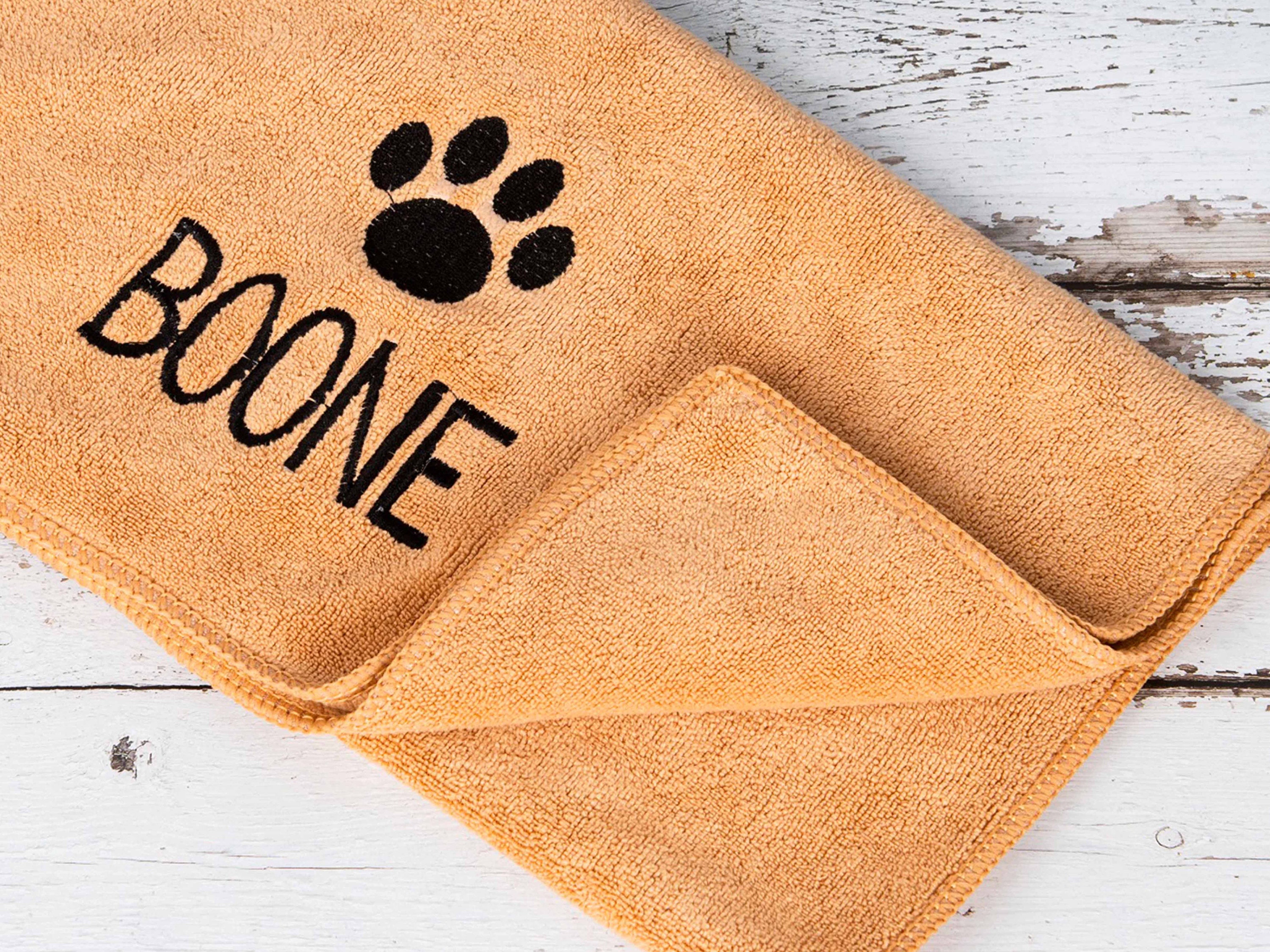 Soft Paw Towel Personalized Dog Towel for Dog Grooming Towel Etsy