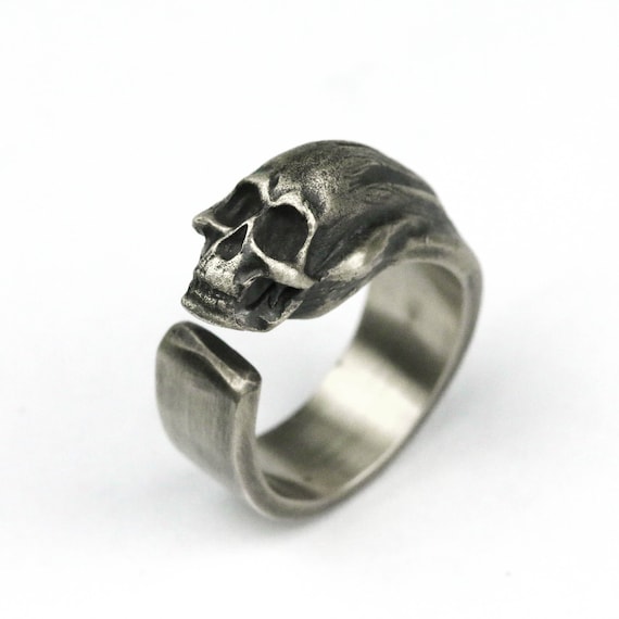 Pirate Skull 925 Silver Men's Ring - Necromancer Ring