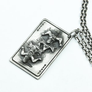1 playing card pendant necklace - customized - personalized playing cards - deck of playing cards - king necklace - silver playing cards