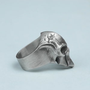 Spartan Paladin Gladiator Helmet Ring\925 Sterling Silver Ring, Men's ...