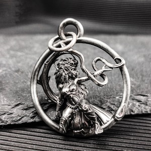 Forest fairy pendant on the vine - forest fairy fairy pendant necklace - wearable art necklace, handmade jewelry Gift for girlfriend
