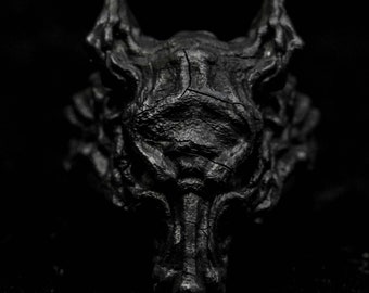 Divine Beast Wolf Ring Wild Wolf King Skeleton Personality Creative Myth Legend Loyalty Forest Realm King of Beasts Craftsman-made