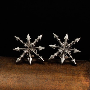 Octagonal star earrings/star earrings/earrings gift for her/925 sterling silver/star and moon celestial body earrings