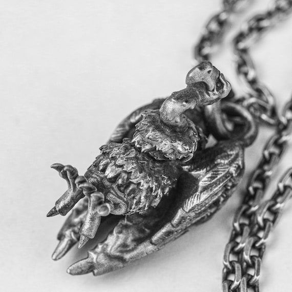 Condor Angel Flying Beast Bird Pendant Necklace Sentinel