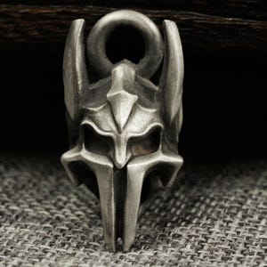 Spartan helmet pendant, hexagonal war helmet pendant, medieval necklace, men&#39;s necklace, ancient Greek helmet, handmade gladiator necklace