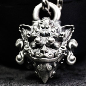 Greek mythology griffin necklace, fantasy creature pendant jewelry, magic beast jewelry gifts, fantasy silver jewelry gifts for him