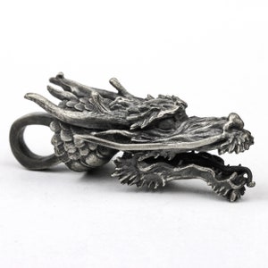 Oriental Exquisite DragonPendant Necklace - Power Necklace - Chinese Dragon Pendant - Handmade Sterling Silver Dragon Pendant - DragonLovers