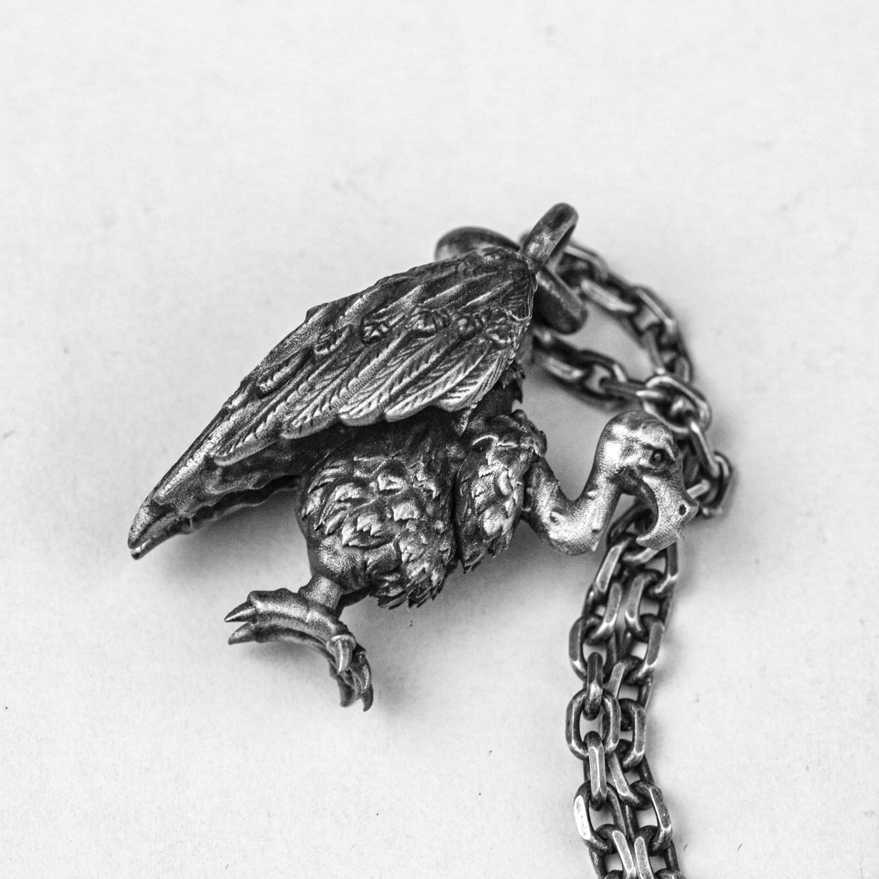 Condor Angel Flying Beast Bird Pendant Necklace Sentinel