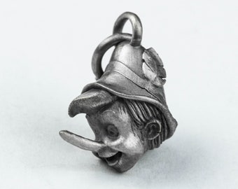 Vintage 925 Sterling Silver Disney Pinocchio Charm Pendant