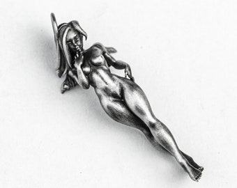 Gefallener Engel Kleiner Anhänger Halskette Engel Teufel Flügel 925 Sterling Silber Messing Original Design Herren und Damen Exquisite Handmade