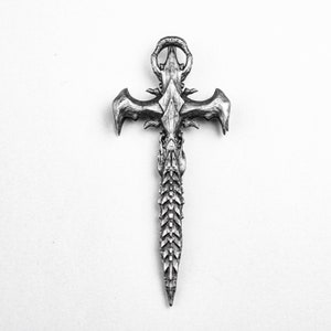 Catholic exquisite pendant dragon scale necklace scale cross craftsman cross spine silver jewelry 925 silver brass for men and women