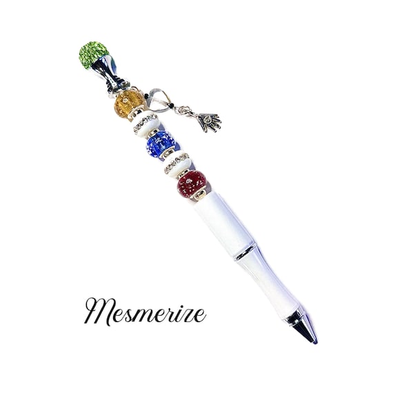 Beadable Pen Bead Pens with Assorted Colors Beads for Pens Multicolor  Ballpoint