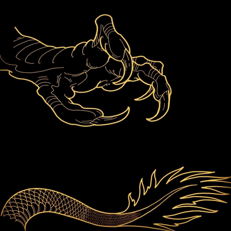 Procreate Tattoo Brush Set Japanese Tattoo Designer Dragon Etsy