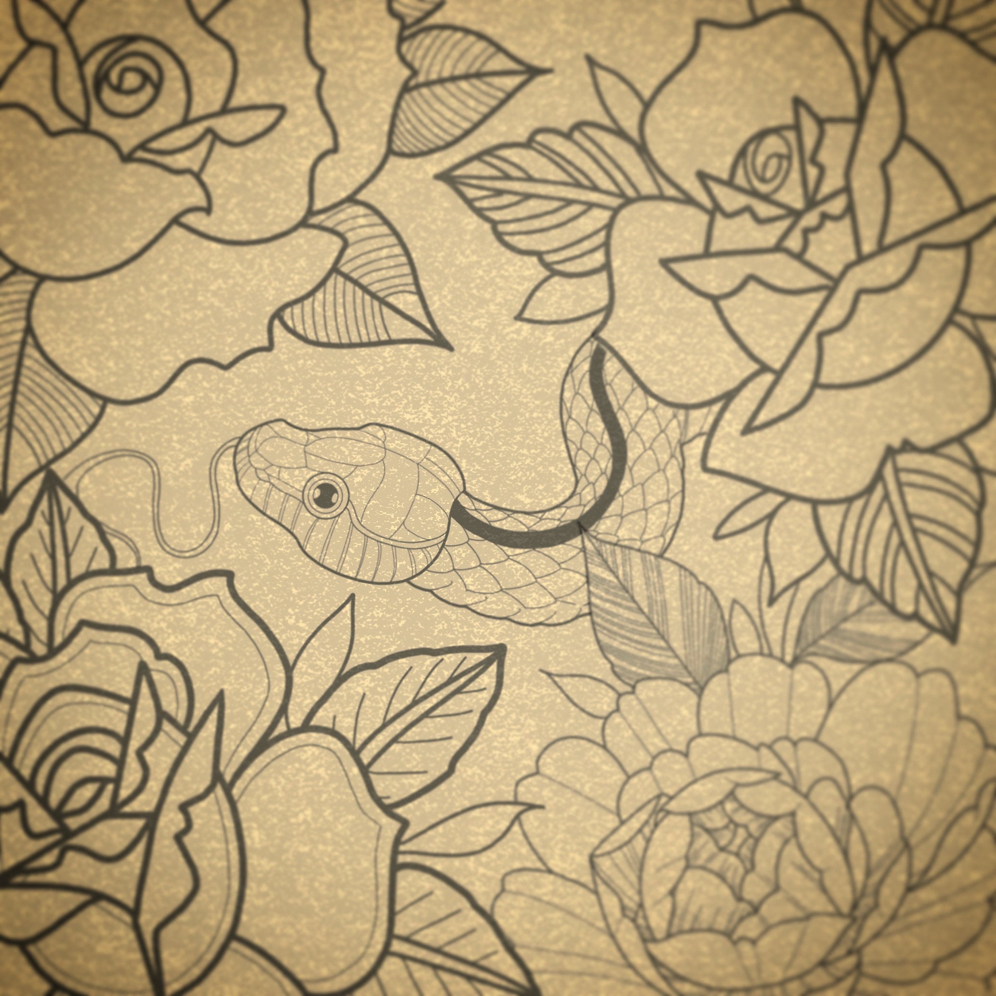 Procreate Brush Set - Tattoo Flash Design Stamp Set for Procreate - Etsy