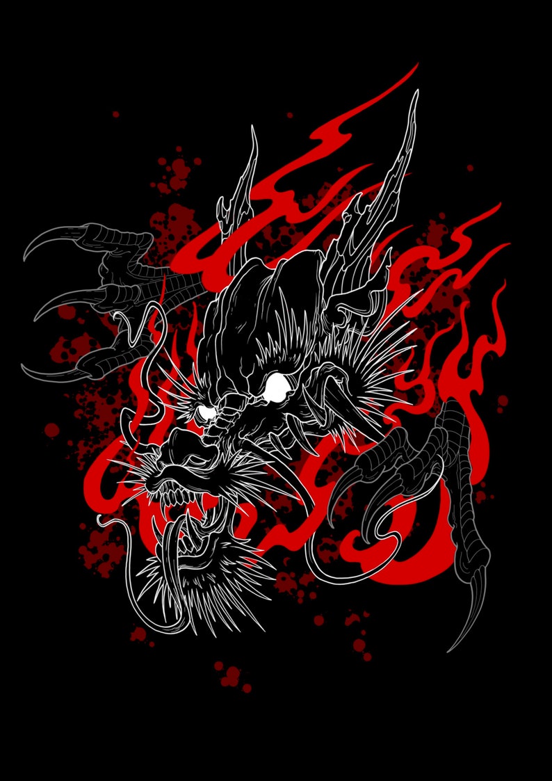 Procreate Tattoo Brush Set Japanese Tattoo Designer Dragon Etsy