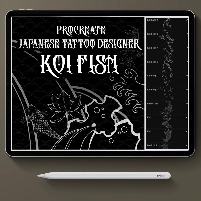 Procreate Tattoo, Japanese Tattoo Builder, Procreate Brush, and Stamp ...