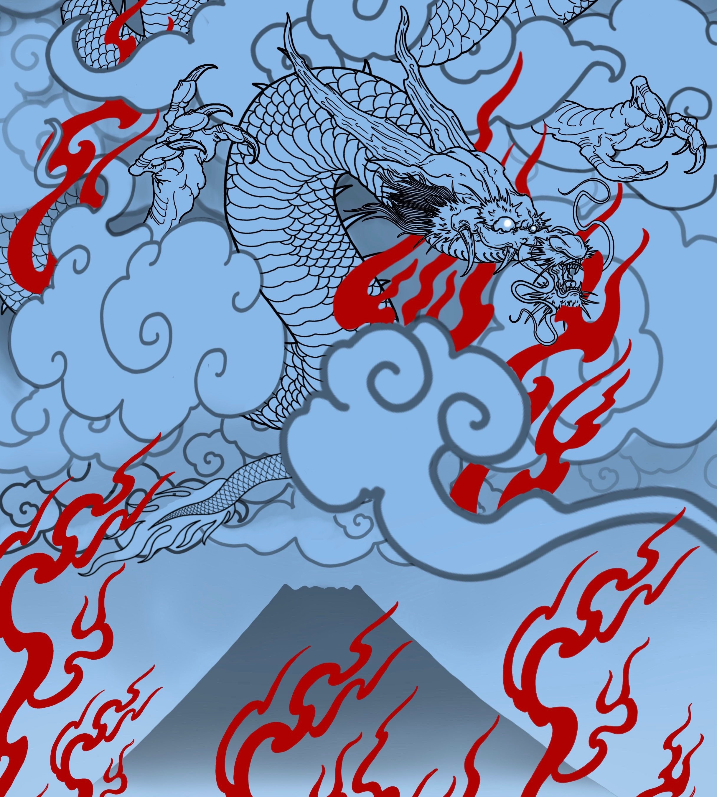 Procreate Tattoo Brush Set Japanese Tattoo Designer Dragon Etsy Australia