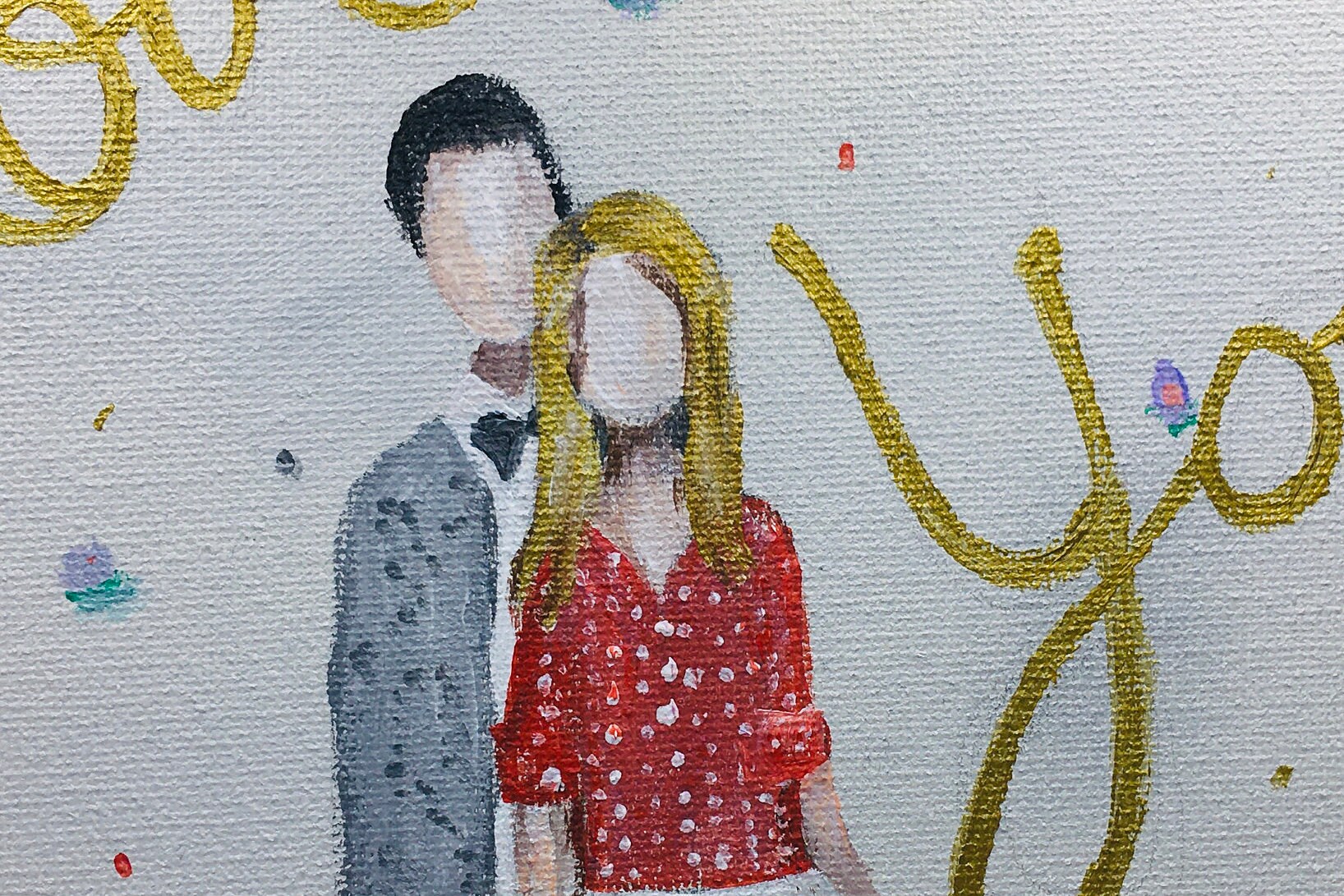 Original Painting Acrylic Painting on Canvas Love Painting - Etsy UK