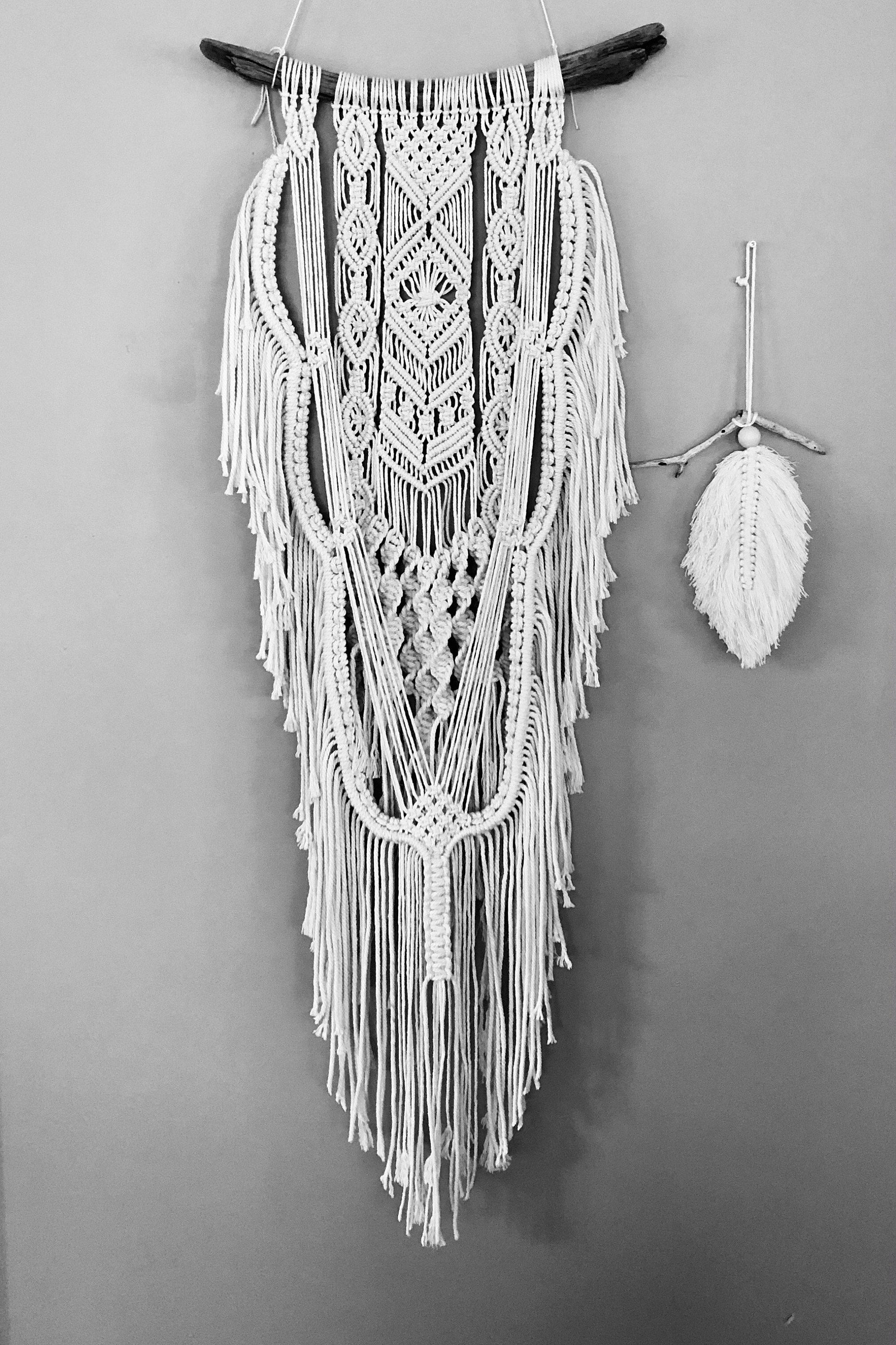 Macramé wall hanging extra long. Macrame wall Art. Bohemian Etsy