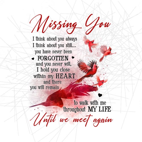 Missing Husband In Heaven Missing You Forgotten My Heart My Life We Meet Again | Etsy India