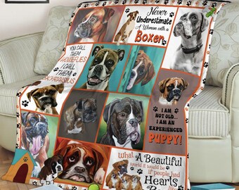 boxer dog blanket
