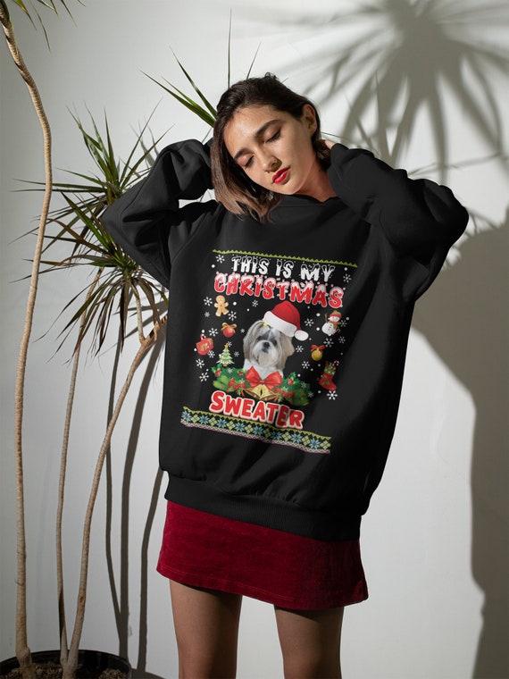 shih tzu ugly christmas sweater