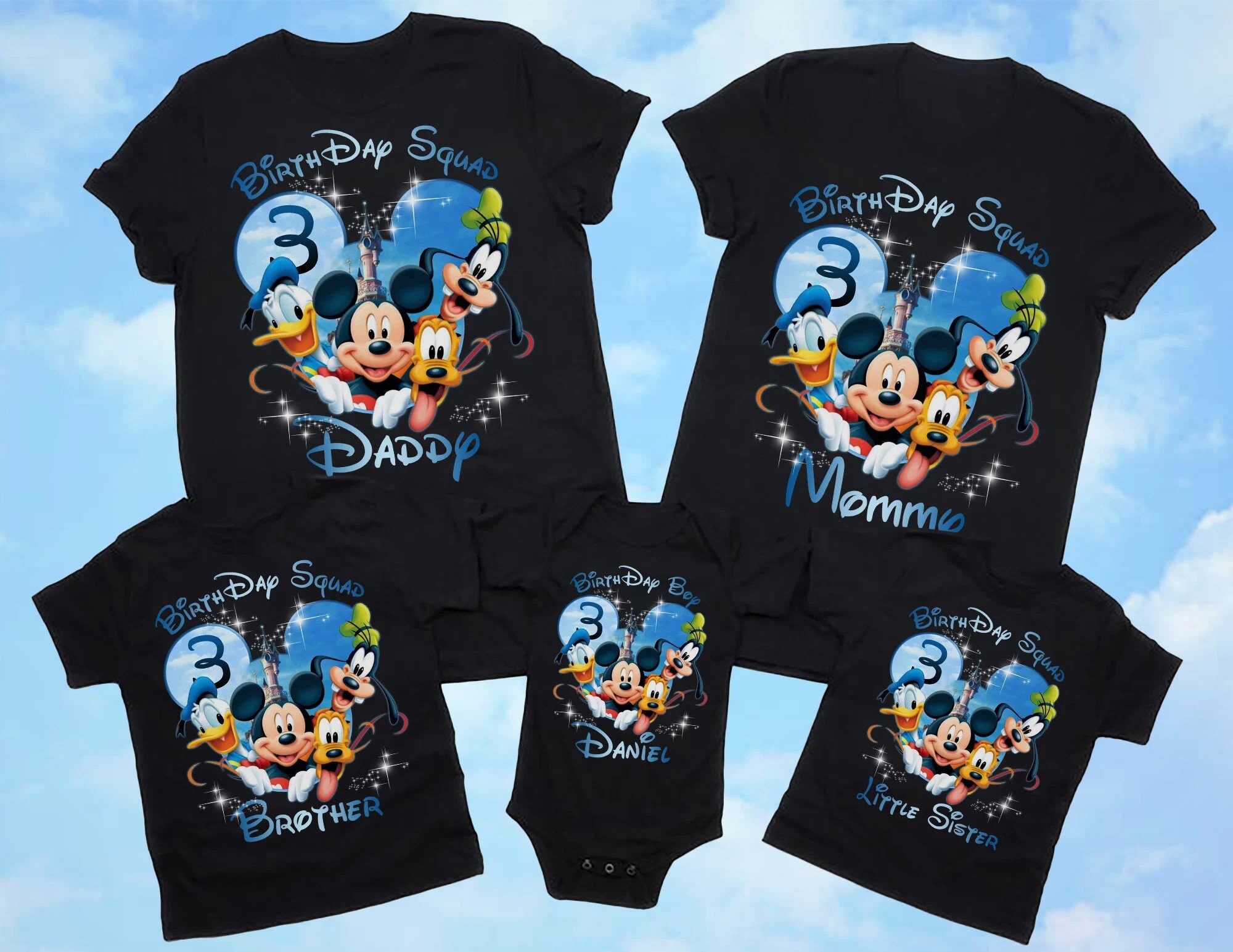 Discover Disney Birthday Squad Family Matching T-Shirt