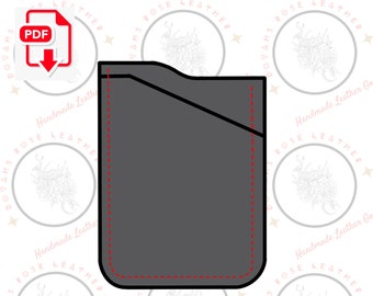 DIY Leather Wallet Template Digital Download Handmade Leather Goods