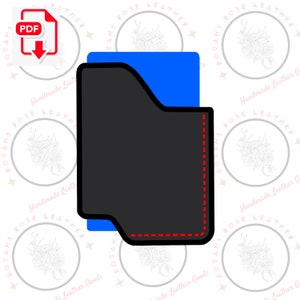 DIY Leder Brieftasche Vorlage | Digitaler Download | Handgefertigte Lederwaren