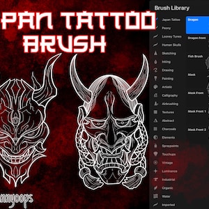 Japanese tattoo brushes