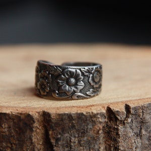 Spoon Ring, Fork Ring, Silverware Jewelry, Waterproof Rings, Spoon Ring Man, Silver Spoon Ring, Flower Ring, Stainless Steel Spoon Ring