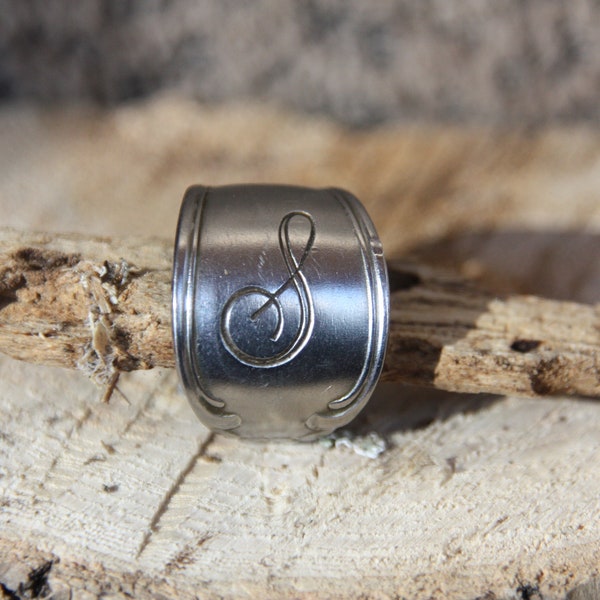 Spoon Ring, Fork Ring, Silverware Jewelry, Waterproof Rings, Spoon Ring Man, Silver Spoon Ring, Flower Ring, Stainless Steel Spoon Ring