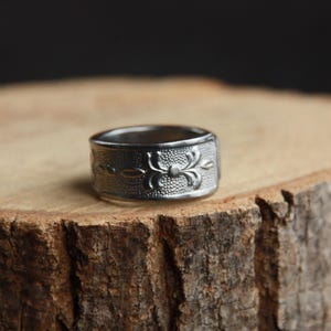 Celtic Spoon Ring, Fork Ring, Silverware Jewelry, Waterproof Rings, Spoon Ring Man, Silver Ring, Flower Ring, Stainless Steel Spoon Ring