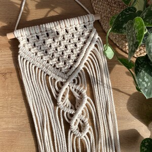 Makramee Pflanzenhänger Set - 2 Stück, 76cm, Mit Holzperlen