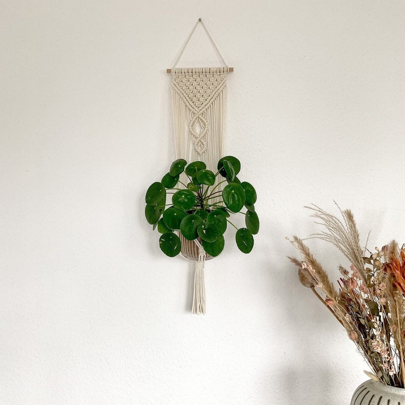 OwnGrown Makramee Blumenampel Set - 2 Hängekörbe Für Pflanzen, 95cm Lang, Baumwolle