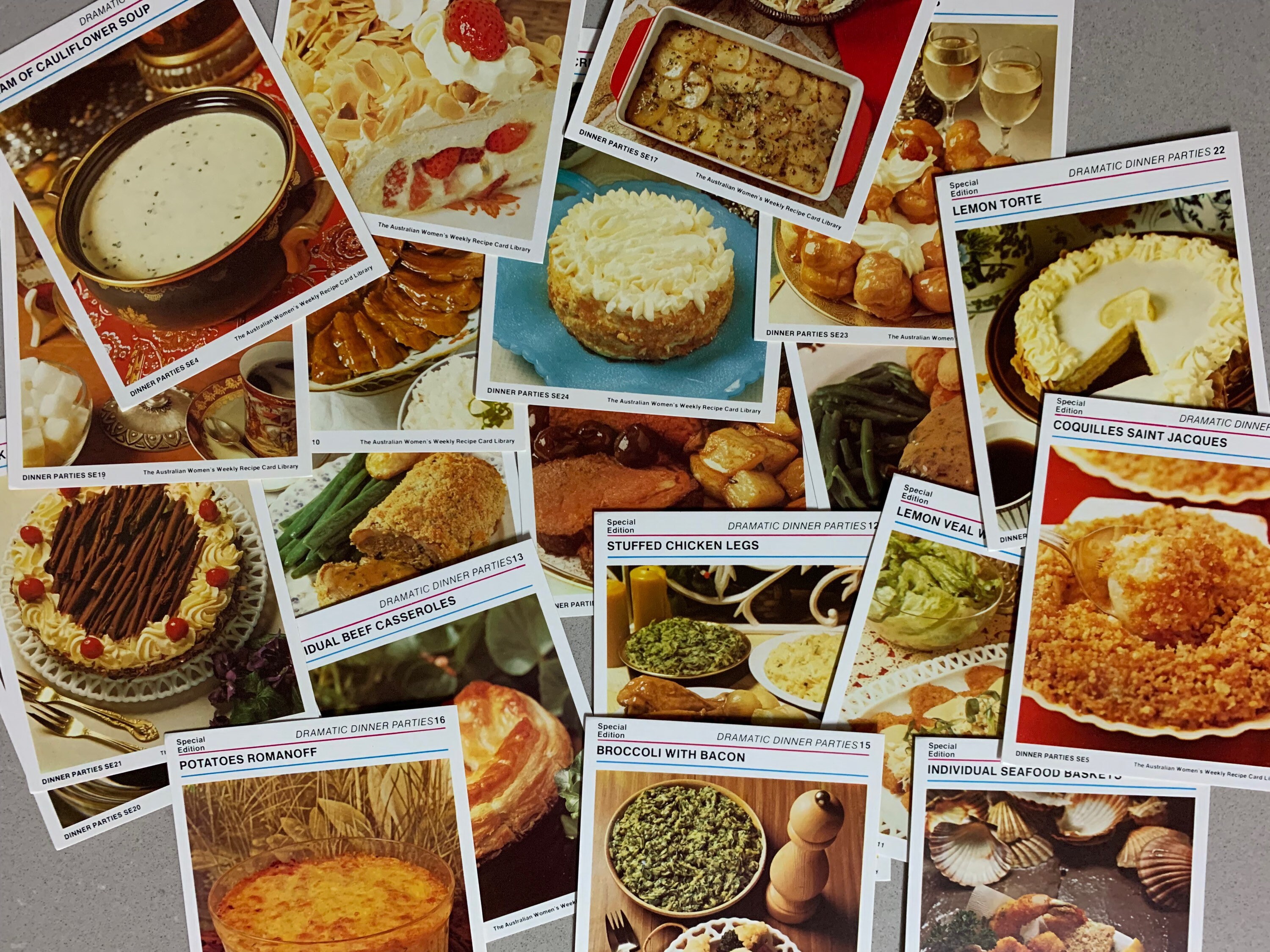 1970s Womens Weekly Recipe Cards Etsy Australia