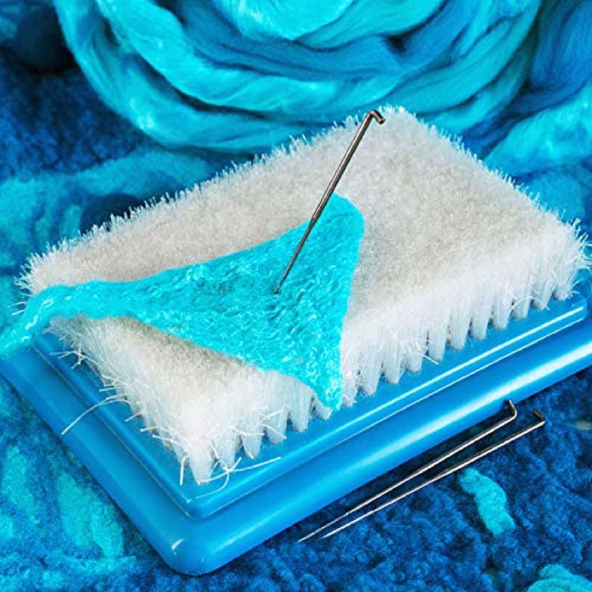 Needle Felting Mat 4.3x3.5inch Blue Plastic Base Needle Etsy