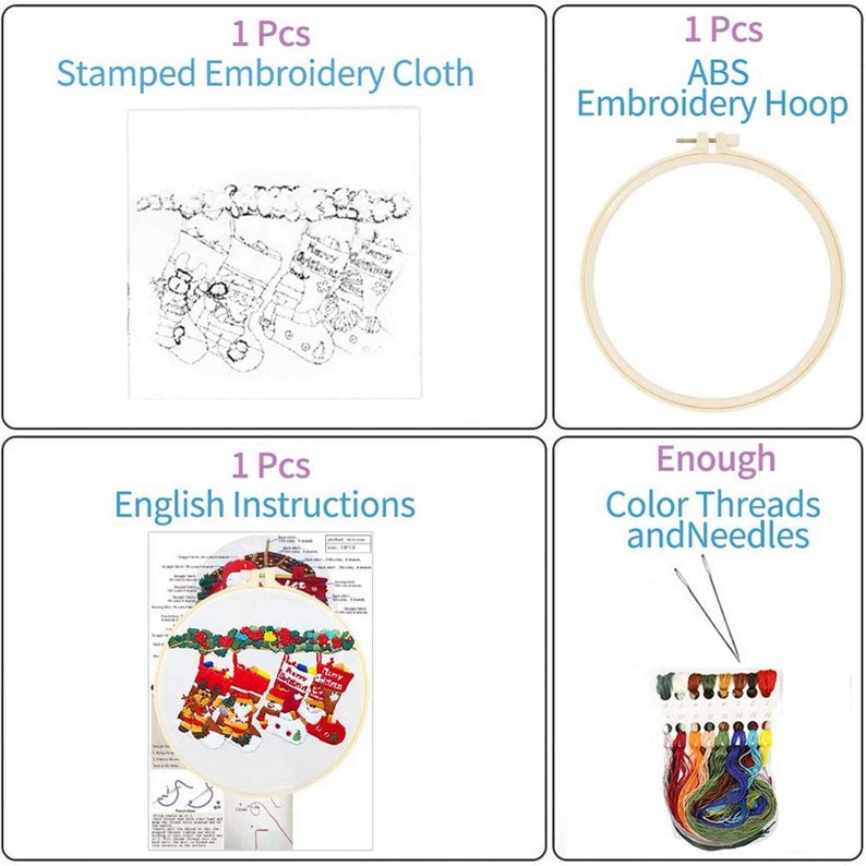 Beautiful Girl Embroidery Kit Feminist Art Embroidery Starter Kits Female Gift Stitching Gift D