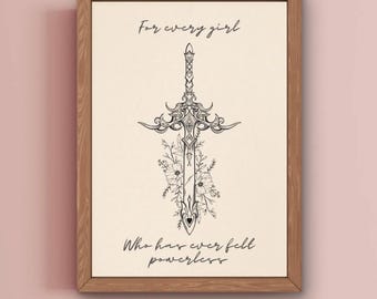 Powerless quote, digital print wall art. powerless by Lauren Robert’s
