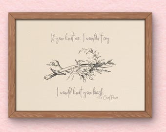 The Cruel Prince Bookish Digital Download Print- The Folk of air trilogy inspired digital print, Jude Quote Holly Black. Sword design