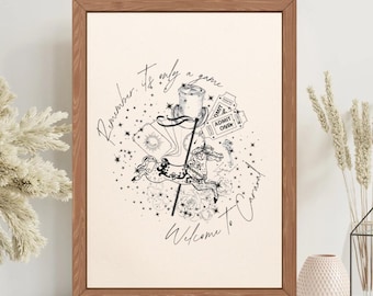 Caraval Digital Download Print- Caraval inspired bookish design fantasy stephanie garber wall art "It's only a game."