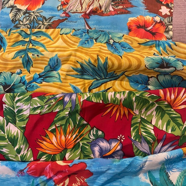 Rayon Hawaiian Fabric - Etsy