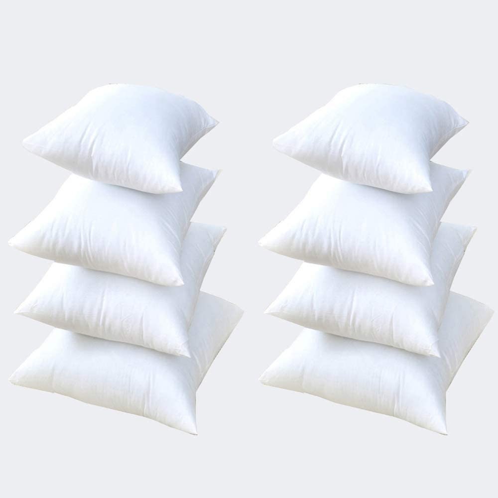 Pack of 8 White Goose Feather & Down Cushion Pads Inserts Etsy.de