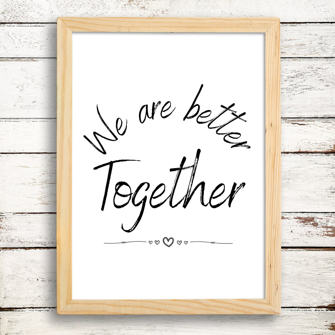 Motivational Poster We are Better Together We are Better Etsy