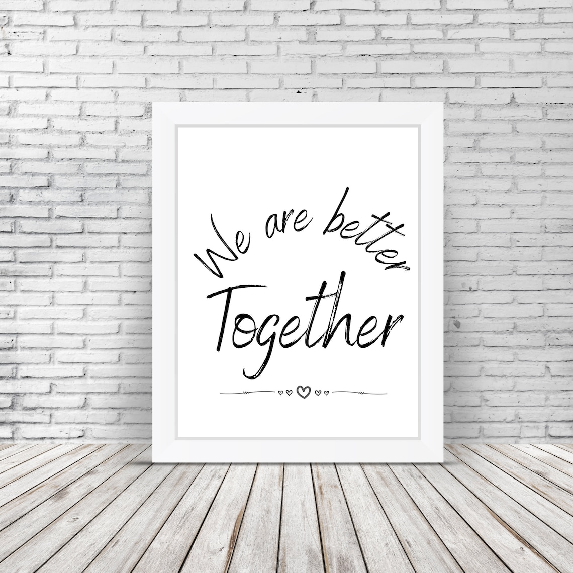 Motivational Poster We are Better Together We are Better Etsy