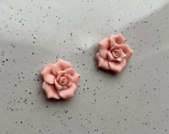 Princess Pink Rose Earrings