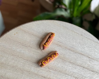 Hotdog Earrings (Stud or Dangle)