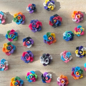 Gay Pride Rose Earrings | Rainbow, Transgender, Bisexual, Asexual, Pansexual, Lesbian, MLM|