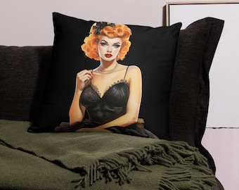 Almofada Básica Pinup Girl Sexy Assustadora
