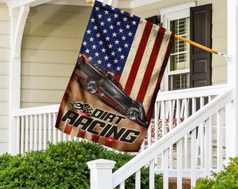 Garden Flag// House Flag Dirt Track Racing Flag